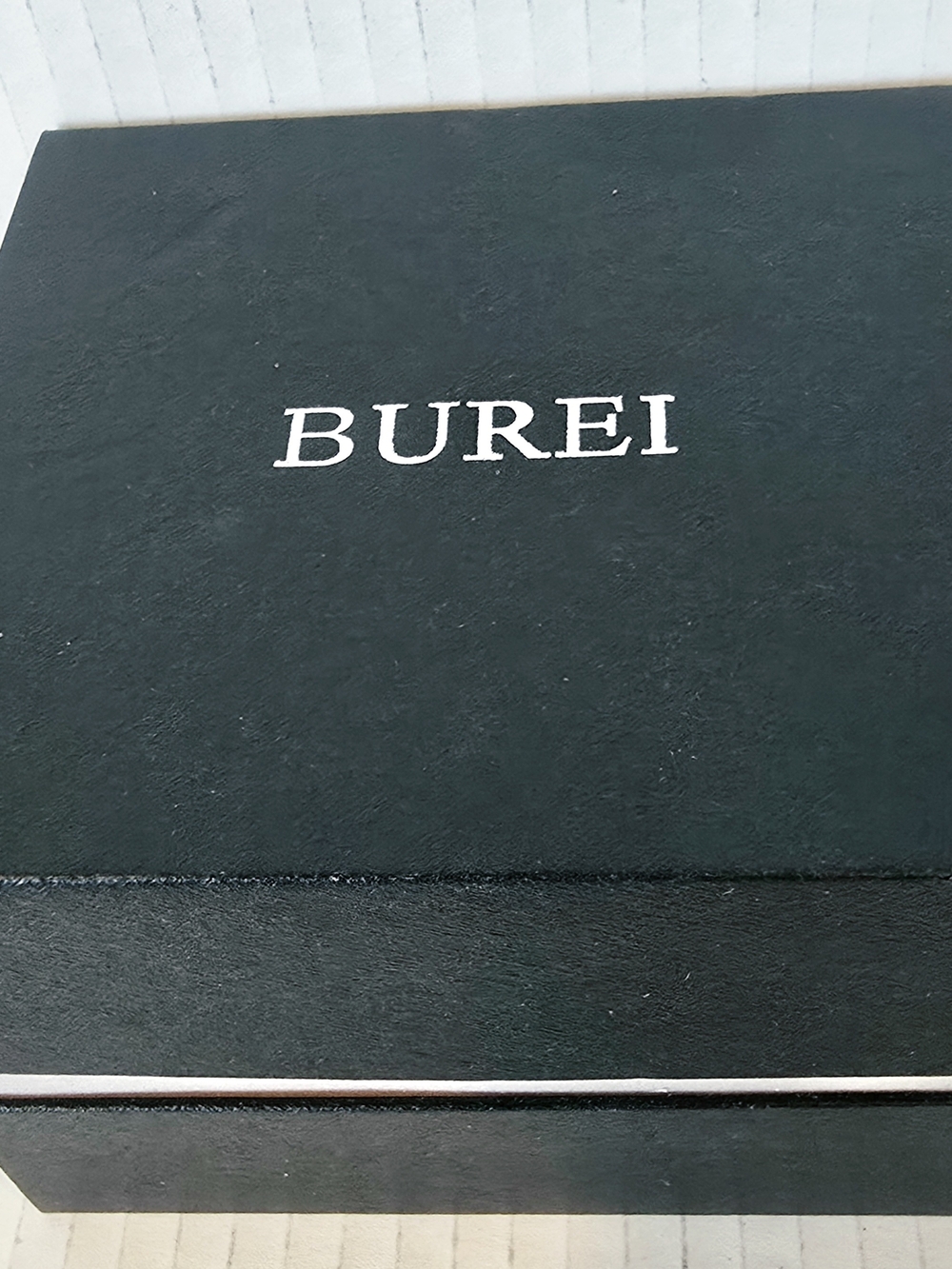 NWT BUREI Silver Stainless Steel Link Bracelet Watch - Picture 4 of 5